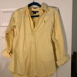 Ralph Lauren yellow button-up - slim fit - 6